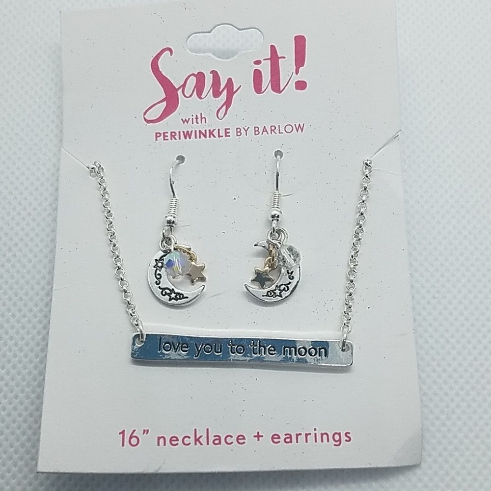 Say It! With Periwinkle by Barlow Moon Jewelry Set